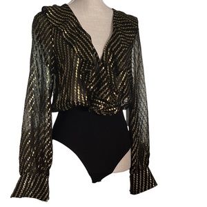 Long Sleeve Sheer Bodysuit